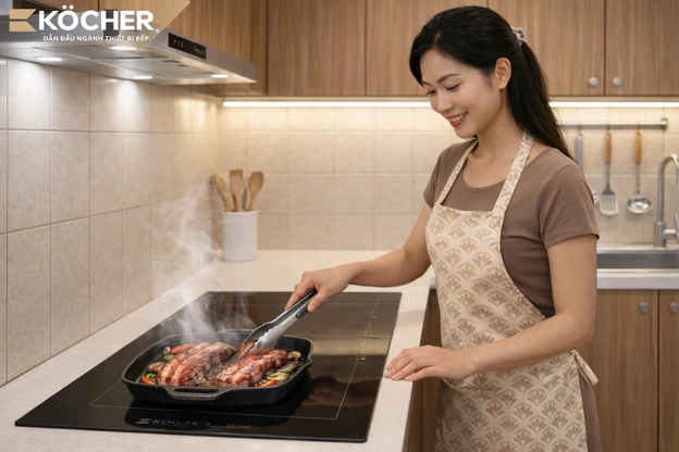 Nghệ thuật bố trí bếp từ